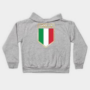 Italia design - Proud Italian - Italian Flag Shield Kids Hoodie